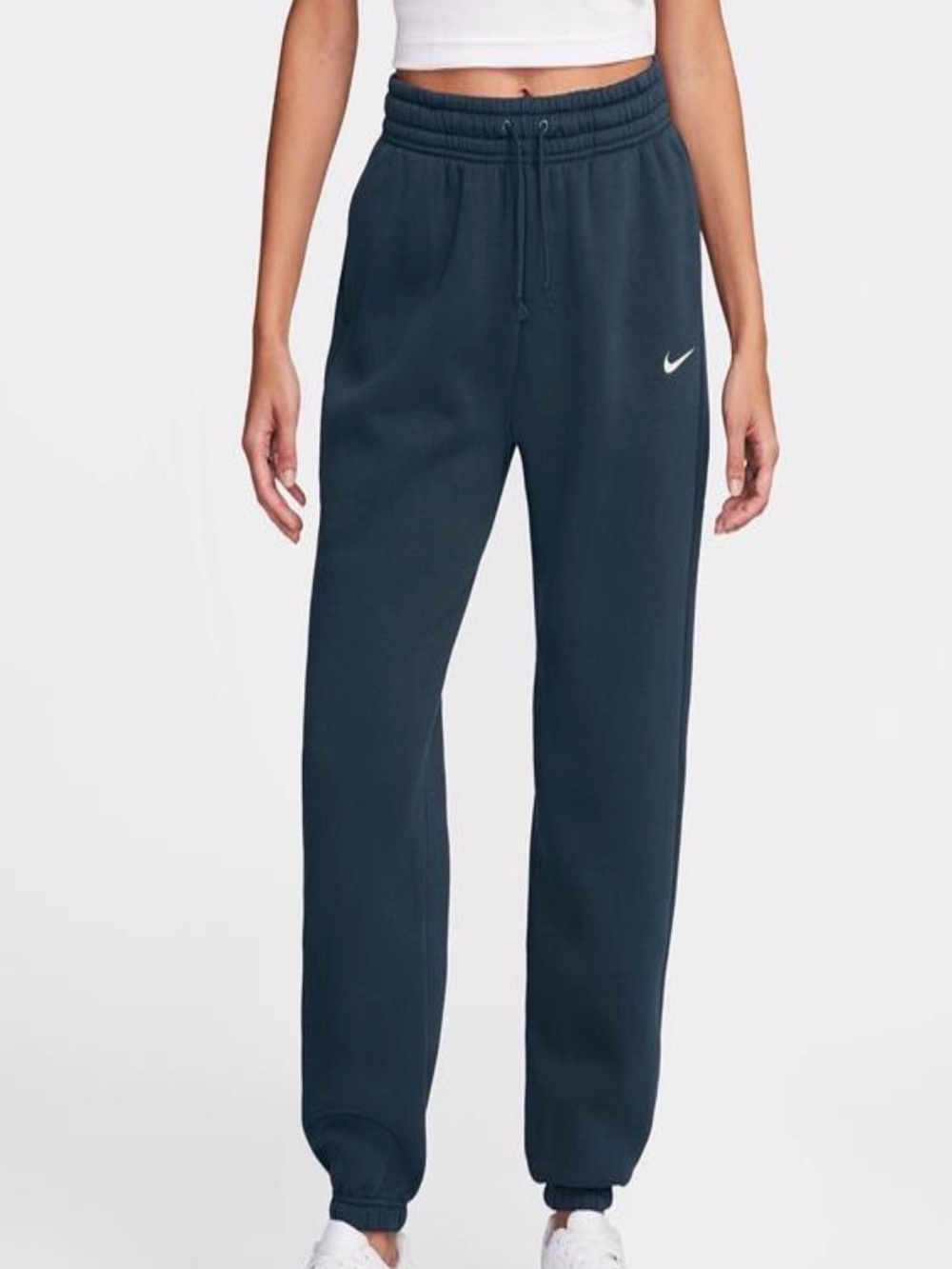 NWT Nike Phoenix Fleece High-Rise Oversized Sweatpants Armory Navy Size M